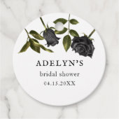 ホワイト ゴシック ハロウィン ブライダルシャワー フェイバータグ (正面)