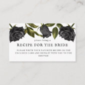 ホワイト ゴシック ブライダルシャワー レシピ リクエスト エンクロージャーカード (正面)