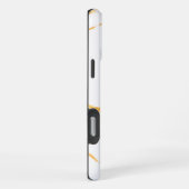 ホワイト+ゴールド大理石 iPhoneケース (右側面)