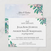 ホワイト・サルファー・スプリングス 結婚式 Save the Date セーブザデート (正面/裏面)