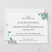 ホワイト・サルファー・スプリングス 結婚式 Save the Date