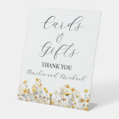 ホワイト・シグネチャー・スクリプト・カードとギフト 台座サイン (正面)