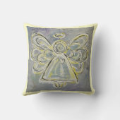 ホワイト&シルバーエンジェル装飾装飾用クッション クッション (裏面)