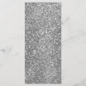 ホワイト&シルバーグリッターディナーウェディングレセプション メニュー (裏面)