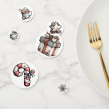 ホワイト シルバー レッド ホリデー クリスマス テーマ