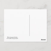 ホワイト・ジョマンダ(ダリア) ポストカード (裏面)