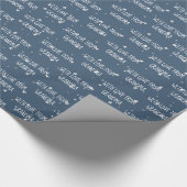 ホワイト・スターズ包装紙 おばあちゃんから ラッピングペーパー (角)