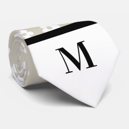 ホワイト&ストーンデイジーモノグラムネックタイ ネクタイ