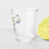 ホワイト スプリング フラワーブーケ ブライダルシャワー ショットグラス (右)