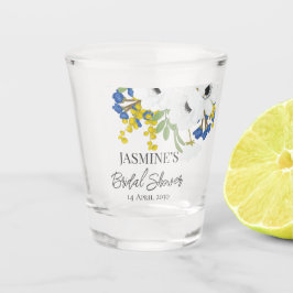 ホワイト スプリング フラワーブーケ ブライダルシャワー ショットグラス