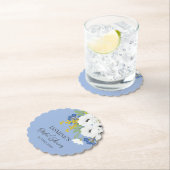 ホワイト スプリング フラワーブーケ ブライダルシャワー ペーパーコースター (インサイチュ)