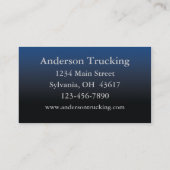 ホワイト・セミビジネス・カード。 名刺 (裏面)