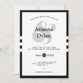 ホワイト・タイ・結婚アフェア 招待状 (正面)