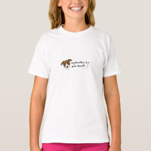ホワイト&タンピットブルブラザー Tシャツ