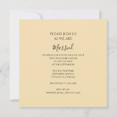 ホワイト ダブル 水仙 春の結婚式 招待状 (裏面)