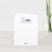 「ホワイト・デイジー」サンキューカード サンキューカード (裏面)