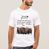 ホワイト ドリームス テイク フライト Tシャツ (正面)