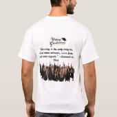 ホワイト ドリームス テイク フライト Tシャツ (裏面)