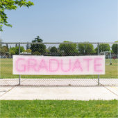 ホワイト・ネオン巨大ピンクモダングの発表 横断幕 (インサイチュ)