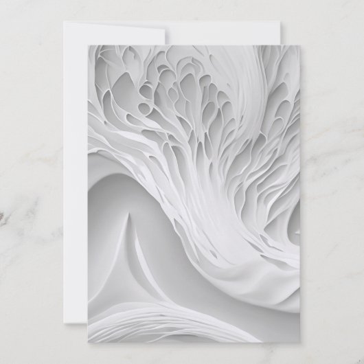 ホワイト ハニカム セーブ・ザ・デート (正面)