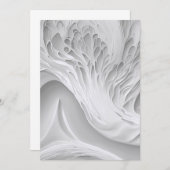 ホワイト ハニカム セーブ・ザ・デート (正面/裏面)