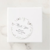 ホワイト バタフライ ガーデン ブライダル シャワー サンクス フェイバータグ (インサイチュ)