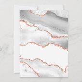 ホワイト&バラ金ゴールドアガテグランドオープニング招待状 招待状 (裏面)