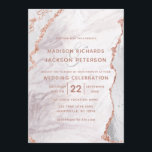 ホワイト&バラ金ゴールドアガテマーブルフォイルギルド結婚ズ 招待状<br><div class="desc">ホワイト&バラ金ゴールドアゲイト大理石フォイル金箔ゲードデザイン、およびスクリプトモダンフォント。トレンディーとシック結婚式招待状!～このデザインのスイート全体を結婚見るために私の店をチェック！</div>