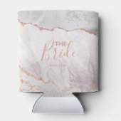 ホワイト&バラ金ゴールドアゲートマーブルフォイルジルトザブライド 缶クーラー (裏面)