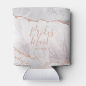 ホワイト&バラ金ゴールドアゲートマーブルフォイル花嫁 缶クーラー (裏面)