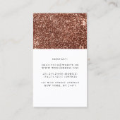 ホワイト&バラ金ゴールドカボチャ秋ハーベストデコール 名刺 (裏面)