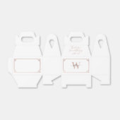 ホワイト&バラ金ゴールドピンクギリシャ鍵 モノグラムの フェイバーボックス (折り畳みなし)