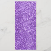 ホワイト&パープルグリッターディナーウェディングレセプション メニュー (裏面)