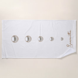 ホワイト・パールから ビーチタオル