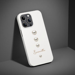 ホワイト・パールから iPhone 15 PRO MAXケース