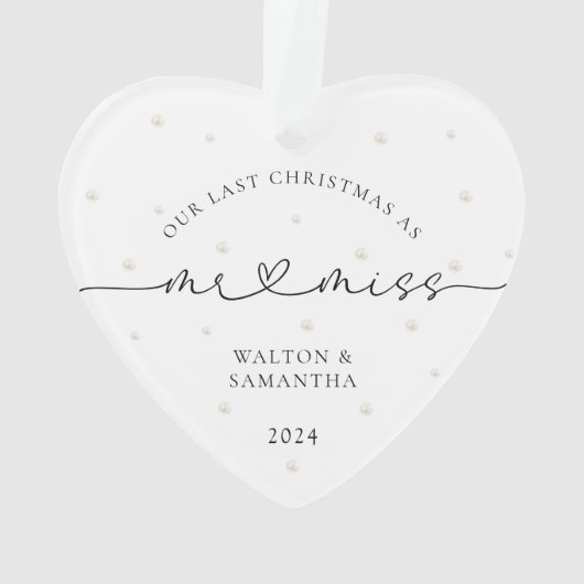 ホワイト・パール氏の最後の恋しく思クリスマス オーナメント (裏面)