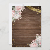 ホワイト&ピンクチャロプレセンタシオンデトレアノスニーニャ 招待状 (裏面)