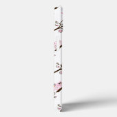 ホワイト&ピンクテーマフクロウ Case-Mate iPhoneケース (裏面 / 右)