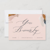 ホワイト&ピンクビジネスギフト証明書カード (裏面)