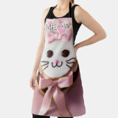 ホワイト/ピンク/すり子猫/ミュー/オールオーバープリントエプロン エプロン (インサイチュ)