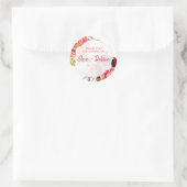 ホワイト ピンク サンクス ウェディング リップ バーム ソイ キャンドル ラウンドシール (バッグ)