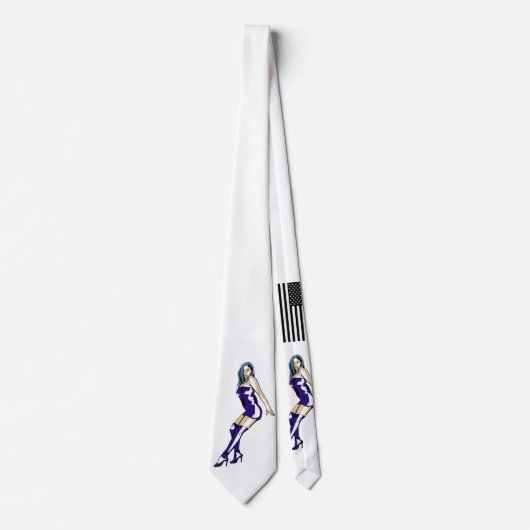 ホワイト – ピンナップ – ネックタイ ネクタイ (正面)