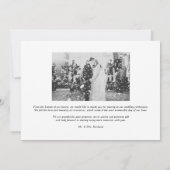 ホワイト・フォーエバーエレガントス感謝の結婚台本 サンキューカード (裏面)