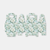 ホワイト フラワーパーティー トリート ボックス (折り畳みなし)