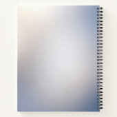 ホワイト フラワープリント ノートブック (裏面)