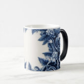 ホワイト フラワー 陶器 コーヒーマグ 15oz モーフィングマグカップ (正面右)