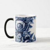 ホワイト フラワー 陶器 コーヒーマグ 15oz モーフィングマグカップ (左)