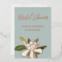 ホワイト フローラル ガーデニア シンプル ガーデン ブライズ シャワー