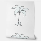 ホワイト フローラル ホワイト 壁紙 (ほどく)