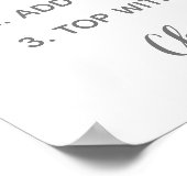 ホワイト フローラル ボタニカル ブライダル シャワー ミモザ サイン (角)